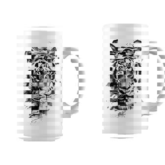 Arte De Tigre Zoo Animal Tiger Taza de café - Regaloses