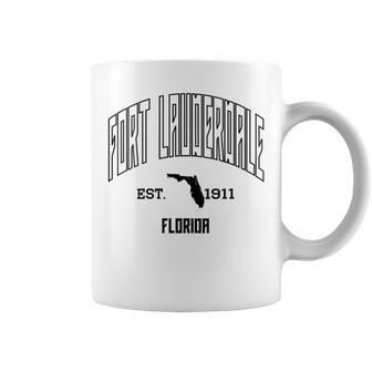 Athletic Fort Lauderdale Florida Fl Throwback Souvenir Coffee Mug - Monsterry UK
