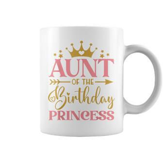 Aunt Of The Birthday For Girl 1St Birthday Princess Girl Coffee Mug - Thegiftio UK