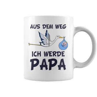 Aus Dem Weg Ich Werde Papa Schwangerschafts Ankündigung Kapuzenjacke Tassen - Geschenkecke