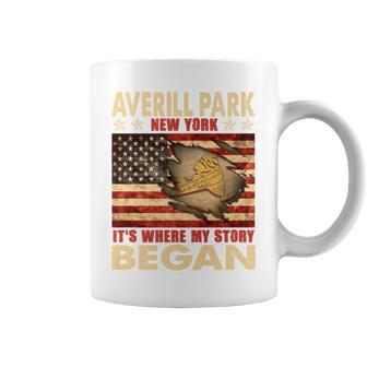 Averill Park New York Usa Flag Independence Day Coffee Mug - Monsterry CA