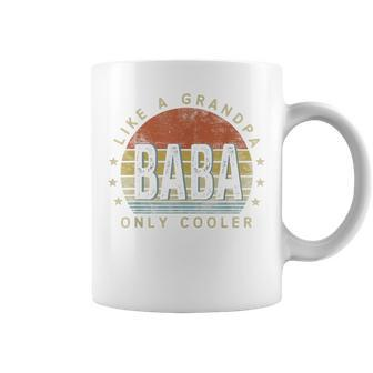 Baba Like A Grandpa Only Cooler Baba Vintage Style Coffee Mug - Monsterry AU