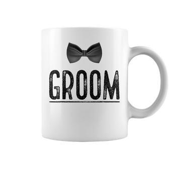 Bachelor Party Groom With Bow Tie Light Coffee Mug - Monsterry