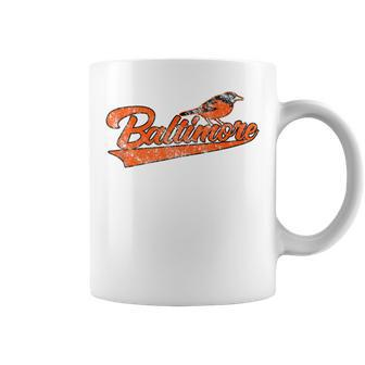 Baltimore Retro Vintage Baseball Classic Maryland Coffee Mug - Seseable