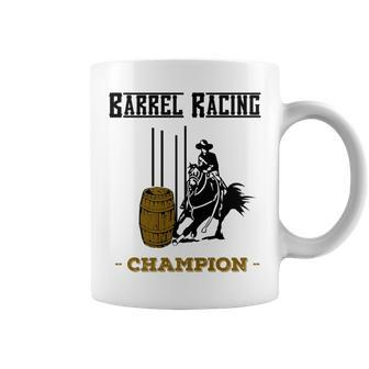 Barrel Racing Champion Western Riding Quarter Horse Coffee Mug - Monsterry DE