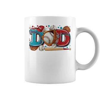 Baseball Dad Daddy Vintage Fathers Day Ball Softball T-Ball Coffee Mug - Thegiftio UK