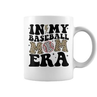 In My Baseball Mom Era Leopard Mom Baseball Mama Coffee Mug - Seseable