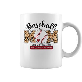 Baseball Mom Leopard Loud & Proud Baseball Mama Coffee Mug - Monsterry