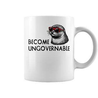 Become Ungovernable Sunglasses Otter 841 Coffee Mug - Monsterry