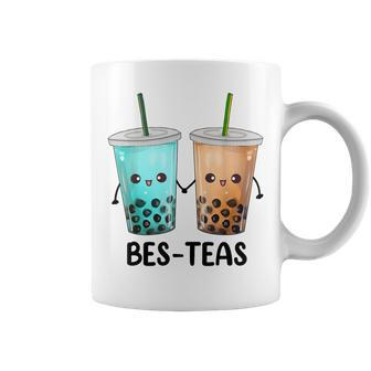 Bes Teas Besties Boba Tea Bubble Tea Kawaii Best Friend Pun Coffee Mug - Monsterry UK