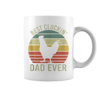 Best Cluckin' Dad Ever Father's Day Chicken Dad Farmer Coffee Mug - Seseable