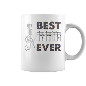 Best Dad Ever Electric Guitar Chords Fathers Day Coffee Mug - Monsterry UK