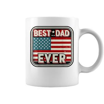 Best Dad Ever Us American Flag Fathers Day Daddy Coffee Mug - Thegiftio UK