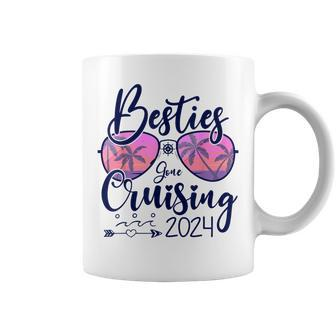 Besties Gone Cruising 2024 Girls Matching Cruise Coffee Mug - Thegiftio
