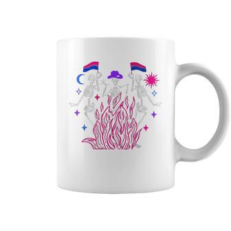 Bi Pride Skeleton Bisexual Satan Subtle Pide Ally Lgbtq Coffee Mug - Monsterry UK