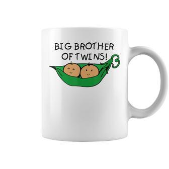 Big Brother Of Twins Two Peas In A Pod Coffee Mug - Monsterry DE
