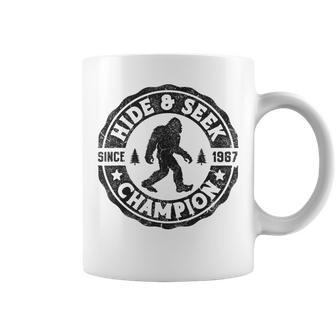 Bigfoot Hide And Seek Champion Sasquatch Retro Vintage Coffee Mug - Thegiftio UK