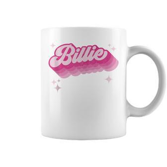 Billie First Name Girl Vintage 70S Style Personalized Retro Coffee Mug - Monsterry DE