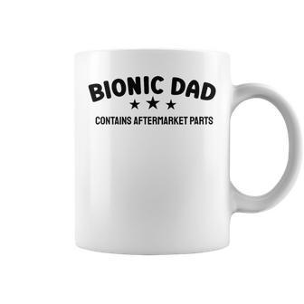 Bionic Dad Athletic Hip Knee Replacement Surgery Coffee Mug - Monsterry