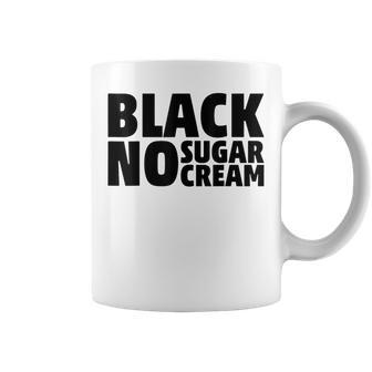 Black No Sugar Cream Coffee Espresso Coffee Mug - Monsterry AU