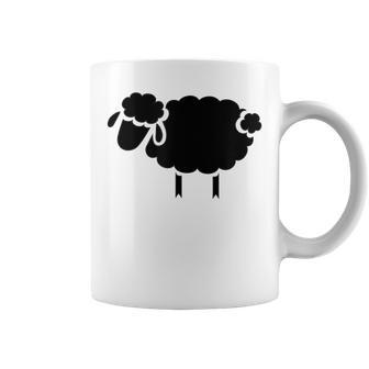 Black Sheep Silhouette Coffee Mug - Monsterry