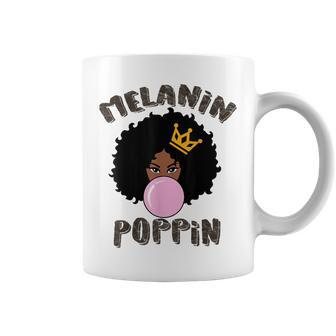Black History Month Melanin Poppin For Girls Coffee Mug - Seseable