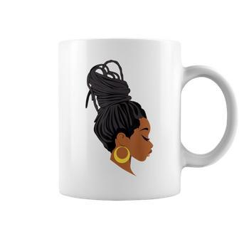 I Am Black Women With Dreadlocks Melanin Women Coffee Mug | Crazezy DE
