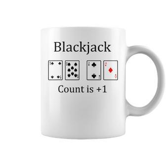 Blackjack 21 Game Card Counting Gambling Coffee Mug - Monsterry