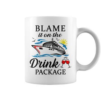 Blame It On The Drink Package Coffee Mug | Mazezy