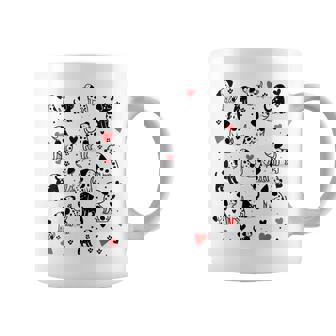 Blanco Manchado Con Lunares Negros Cachorros Dálmatas Niños Taza de café - Regaloses