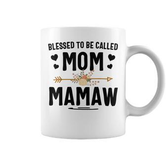 Blessed To Be Called Mom And Mamaw Coffee Mug - Monsterry AU