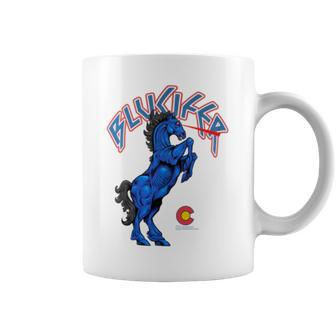 Blucifer The Demon Horse At Denver Airport Colorado Coffee Mug - Monsterry DE