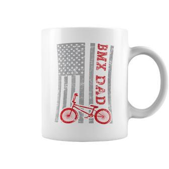 Bmx Dad Patriot Freestyle Bike Father's Day Usa Coffee Mug - Monsterry DE
