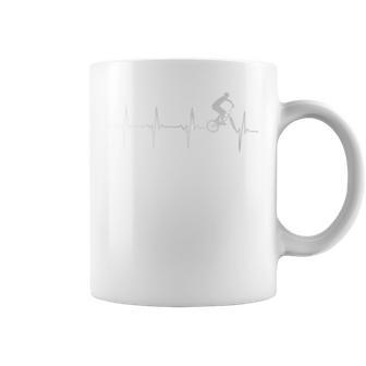 Bmx Heartbeat For Bmx Riders Coffee Mug - Monsterry