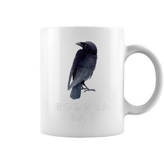 Bodega Bay Northern California Coast Crow Raven Lovers Coffee Mug - Monsterry DE