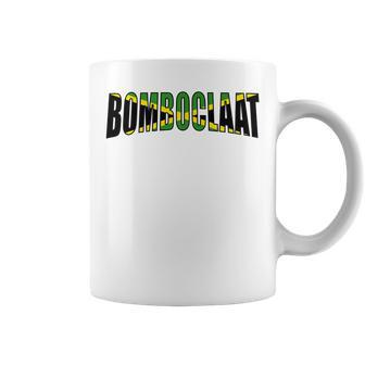 Bomboclaat Jamaican Slang Heritage Flag Coffee Mug - Monsterry