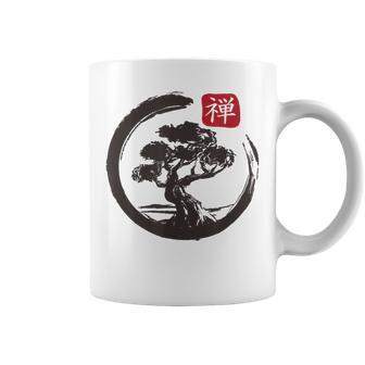 Bonsái Zen Con Tinta Tradicional Japonesa Taza de café - Regaloses