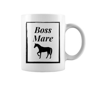 Boss Mare Horse Riding Equestrian Graphic Coffee Mug - Monsterry