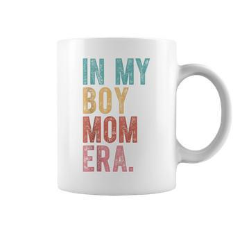 In My Boy Mom Era Retro Vintage Humor Coffee Mug - Seseable