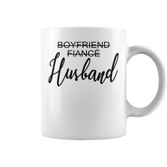 Boyfriend Fiancé Husband Just Married Wedding Matching Coffee Mug - Seseable
