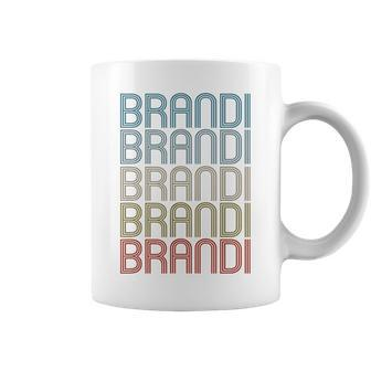 Brandi First Name Vintage Retro Coffee Mug - Monsterry AU