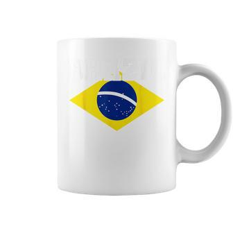 Brazilian Flag Colors National Brasil Brazil Coffee Mug - Seseable