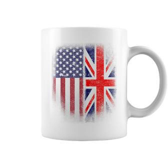 British American Flag Great Britain Union Jack Uk Coffee Mug - Monsterry CA