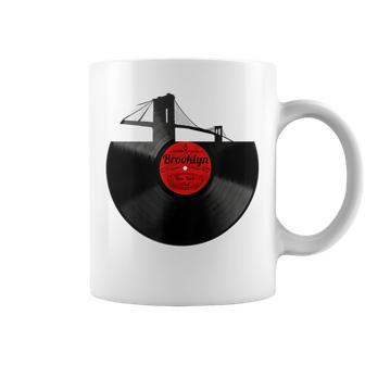 Brooklyn Bridge New York Nyc Vinyl Record Coffee Mug - Monsterry