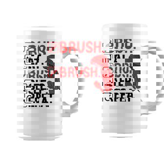 Brosse À Cheveux Ondulée À 360° « Brush Eat Brush Sleep Repeat » Tasse - Cadeauxyz