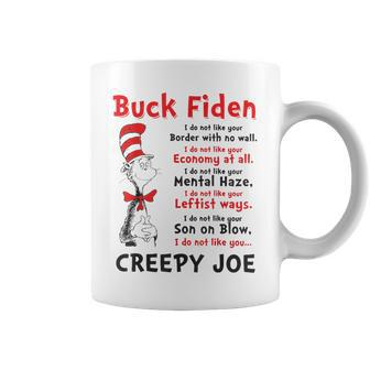 Buck Fiden Creepy Joe Us Flag Anti Biden Coffee Mug | Mazezy UK