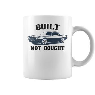 Built-Not-Bought Mechanical Muscle Cars Vintage Graphic Mens Coffee Mug - Monsterry UK