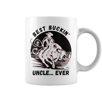 Bullriding Bucking Rodeo Fathers Day Best Buckin Uncle Coffee Mug - Seseable