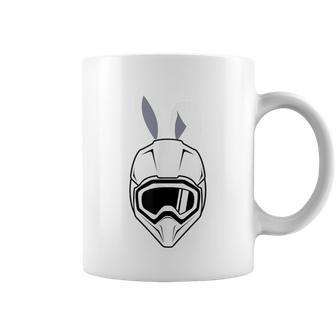 Bunny Ears Bike Helmet Happy Easter Coffee Mug - Seseable