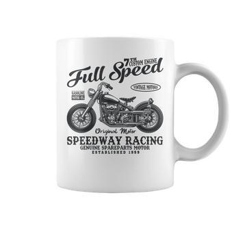 Cafe Racer Full Of Speed Vintage Motorcycle Coffee Mug - Monsterry